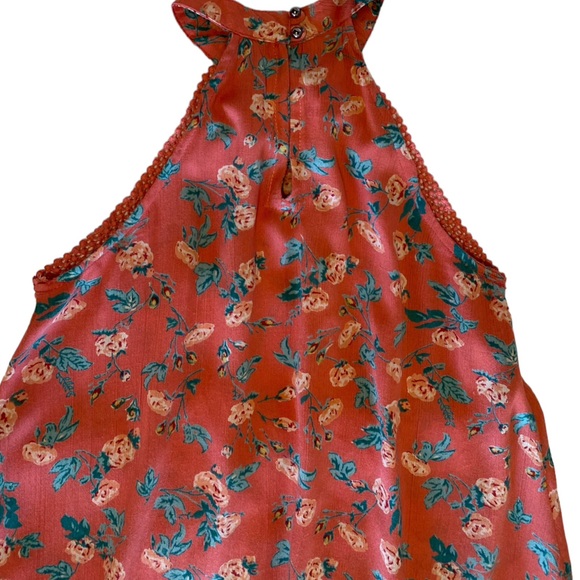 Adorable Angie Girls Sun Dress Halter Lace Peach Size M Great Condition! - Picture 7 of 13